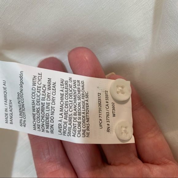 Men’s size XL Cafe Luna off white button down shirt - Picture 6 of 7